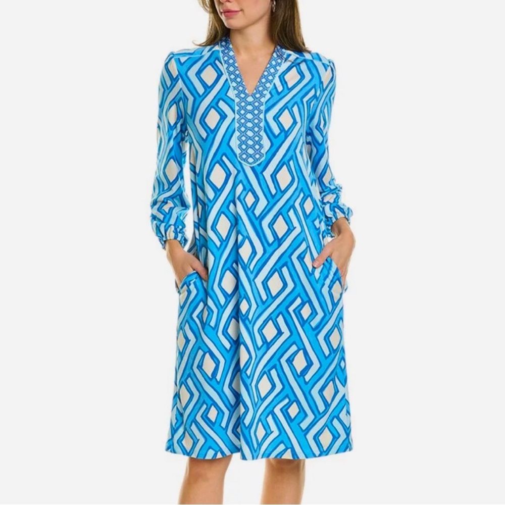 NWT J.McLaughlin Emer Dress in Vilhada Souk Geo print Size M
